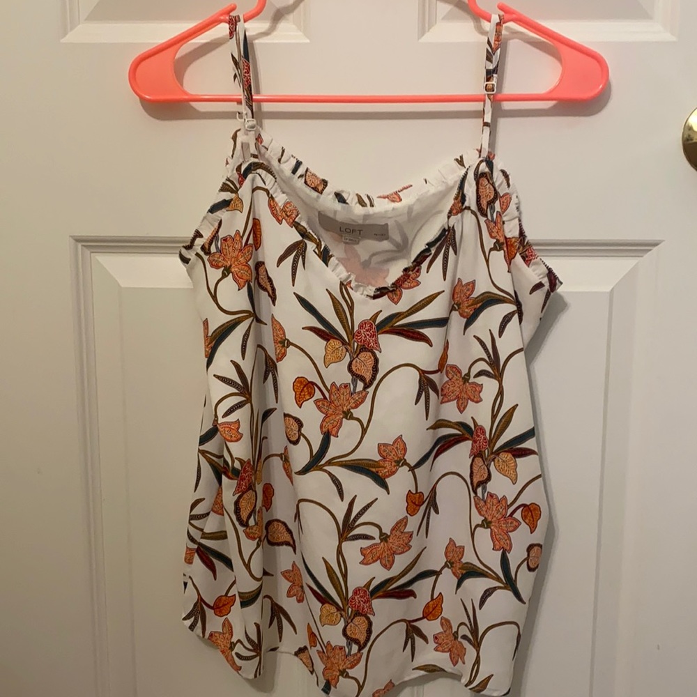 Anne Taylor LOFT Petite Botanical Blouse